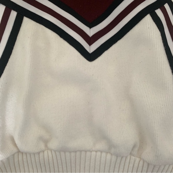 VTG Canucks sweater Cheerleader Varsity style Small Medium Large USA - Picture 7 of 10